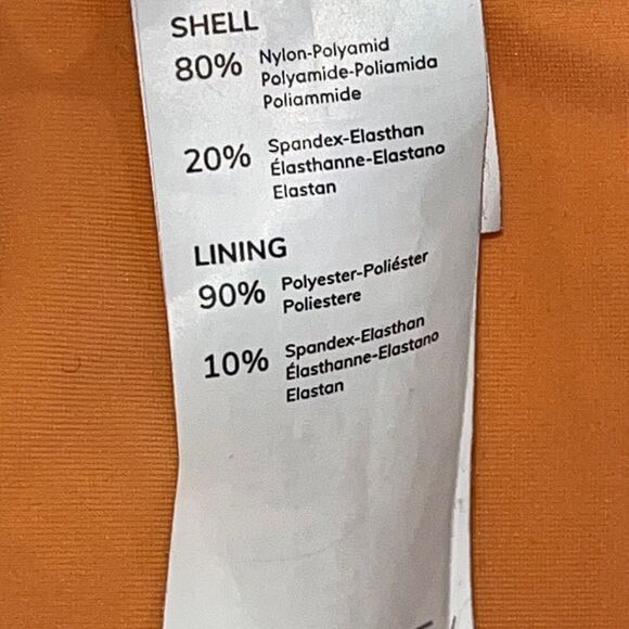 NWOT Cupshe Amara Orange Lace Up Tie One Piece Swimsuit Size Large - Picture 5 of 5